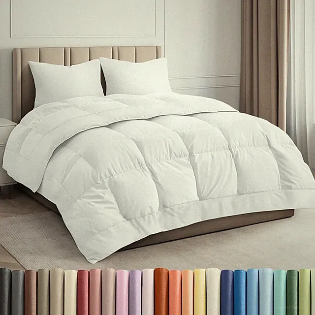 Alternative Down Comforter, All Season Fluffy & Cozy Duvet Insert by CGK Linens