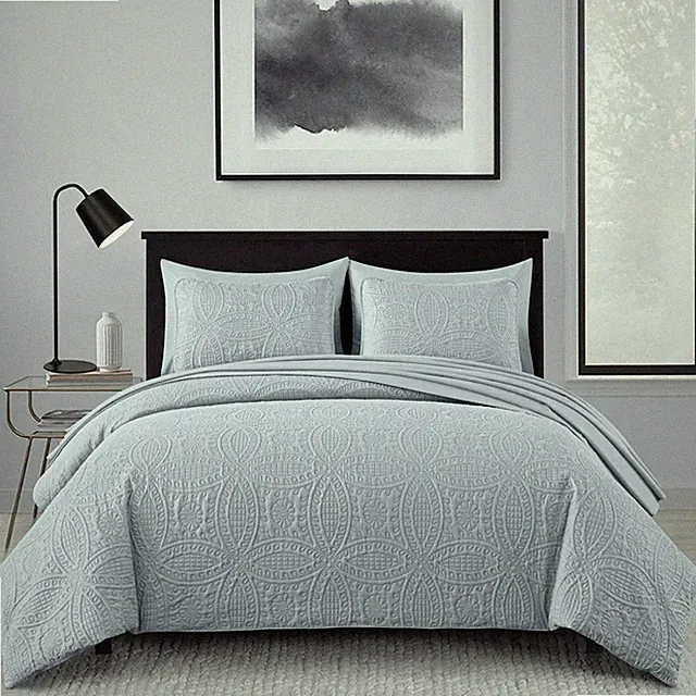 Chezmoi Collection Liam 7-Piece Bed in a Bag Medallion Comforter Set and Sheets
