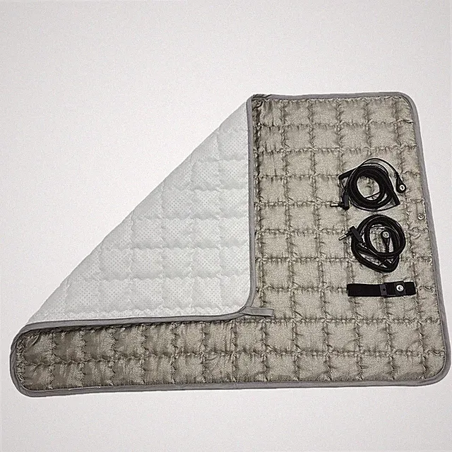 EMF EMI Reducing Earthing Grounded Silver Blankets Throws Plush Pad Sheet Mats