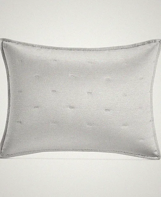 Hotel Collection Silver Standard Glint Quilted Sham