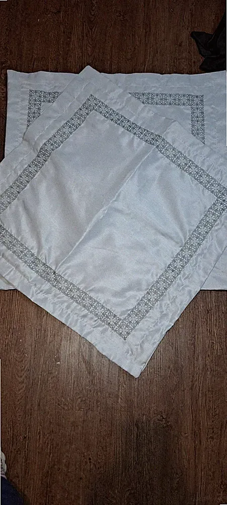 Madison Park Signature Silver Grey Large European Pillow Shams Case 2 Sham