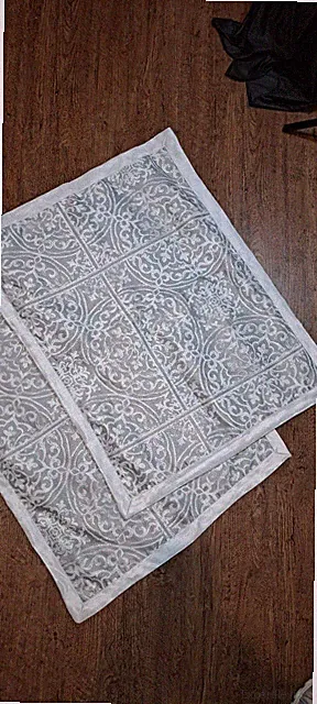 Madison Park Signature Silver Grey Scroll Pillow Shams 2 22" X 27" Pillowcases
