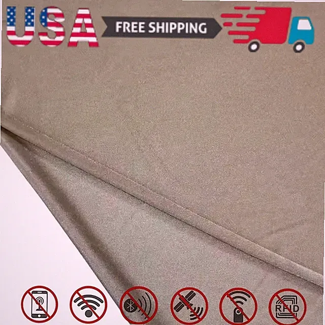 Pure Silver Fabric Conductive Stretchy Faraday Cloth for EMF/RFID/EMI/RF Block