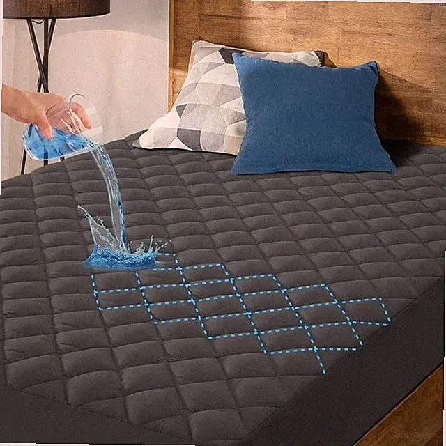 Queen Size Waterproof Mattress Pad Protector Breathable Quilted Mattress Cover