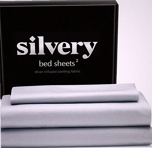 Silver Infused Bed Sheets Set - Award-Winning -Cooling Fabric with -Cleaning...