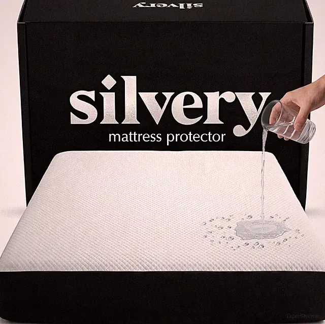 Silvery Silver Infused Cooling Mattress Protector - Breathable Waterproof Protec