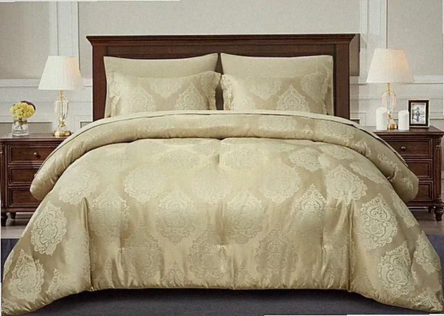 Sterling Creek 7-Piece Luxury Bed in a Bag Medallion Jacquard Comforter Set