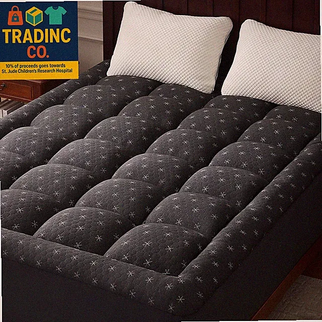 Twin Memory Foam Mattress Topper for Back Pain, 39x75 Inches, Dark Grey